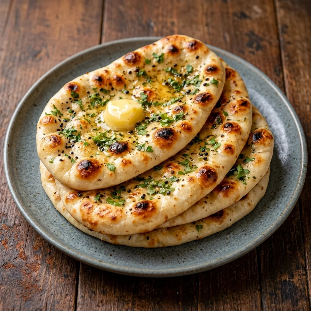 Butter Naan at Shinwari Flame, halal Pakistani and Afghan restaurant, Mississauga