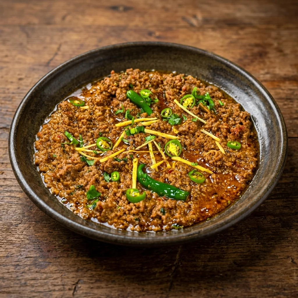 Keema Karhai at Shinwari Flame, halal Pakistani and Afghan restaurant, Mississauga