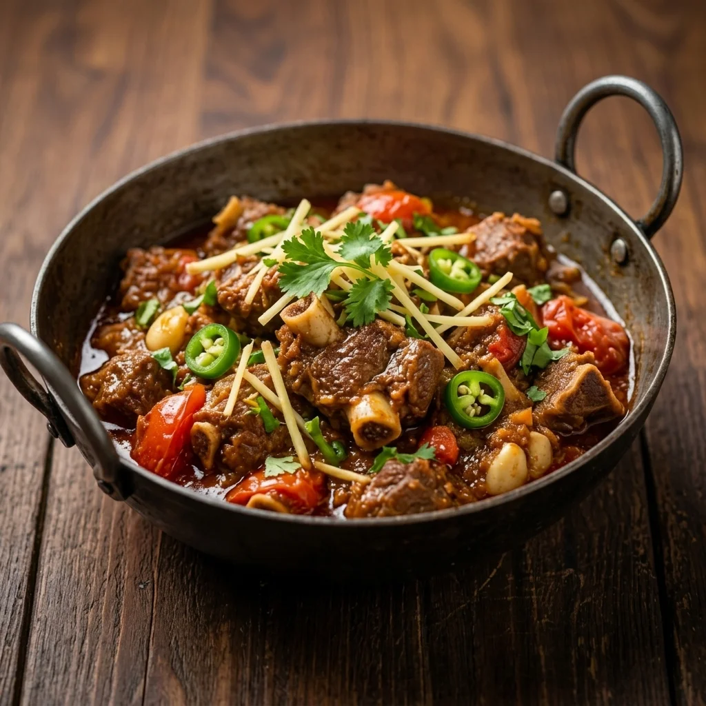 Mutton Karahi at Shinwari Flame, halal Pakistani and Afghan restaurant, Mississauga